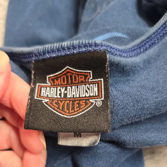 Harley-Davidson Women's Faded Blue Graphic Tee - Picture 10 of 11